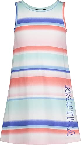 Nautica Vestido sin mangas estampado sin mangas para niña