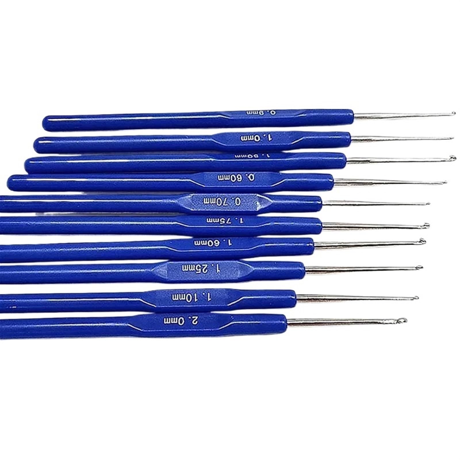 L6NqIAG Crochet Kit Crochet Hooks Set Stitches Handle Knitting Needles Weaving Embroidery Handicraft Sewing Weave Tools Accessories 10pcs