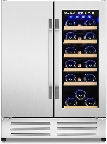 Vista 21 de Refrigerador de bebidas para 128 latas, 3.2 pies cúbicos, mini refrigerador de bebidas con puerta de vidrio para bebidas, cerveza, soda, vino
