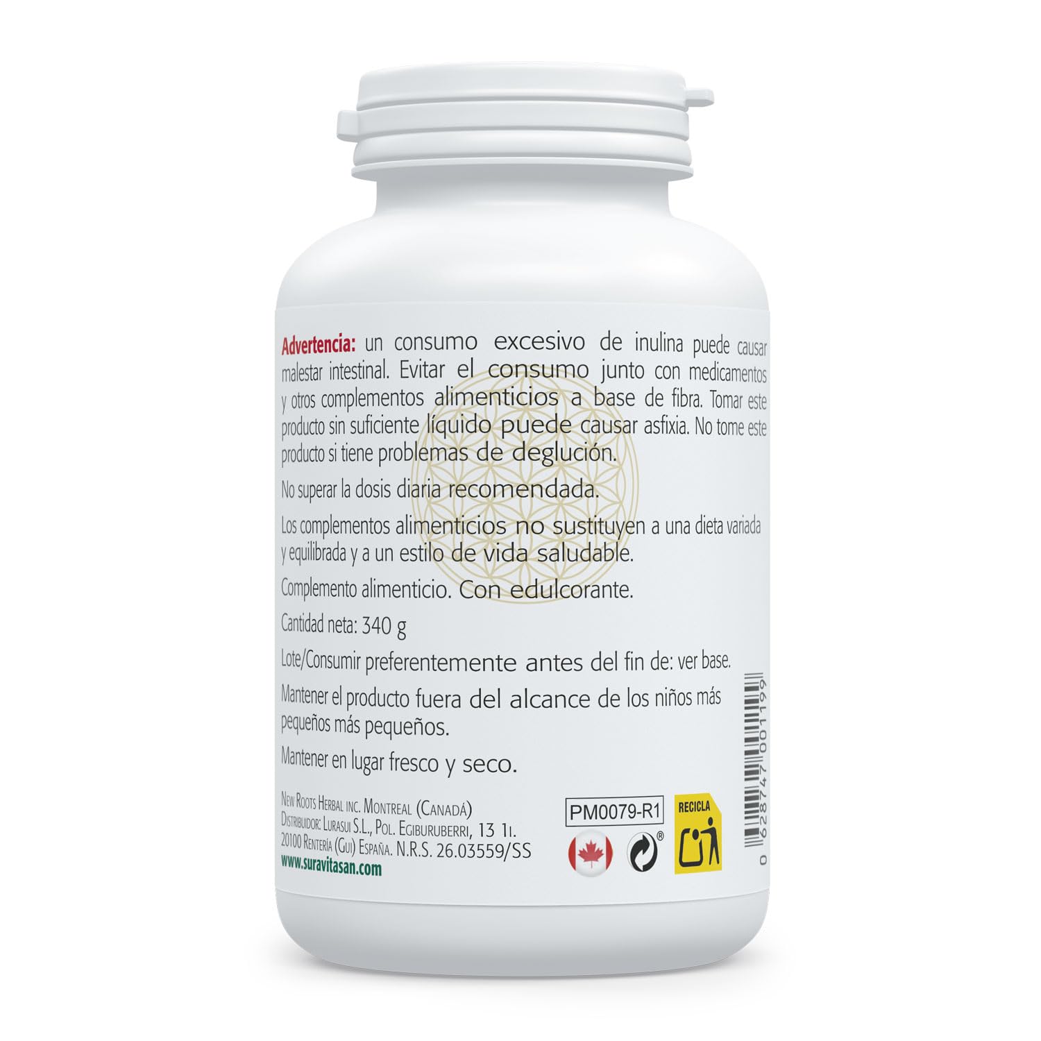 Mit Fos angereichertes Flohsamen Plus 340 G
