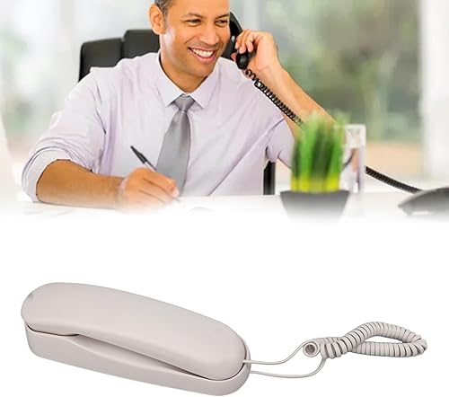 Miniatura 3 de Teléfono doméstico con cable, teléfonos de pared retro para teléfono fijo, teléfono de escritorio analógico con diseño de teléfono de pared vintage,