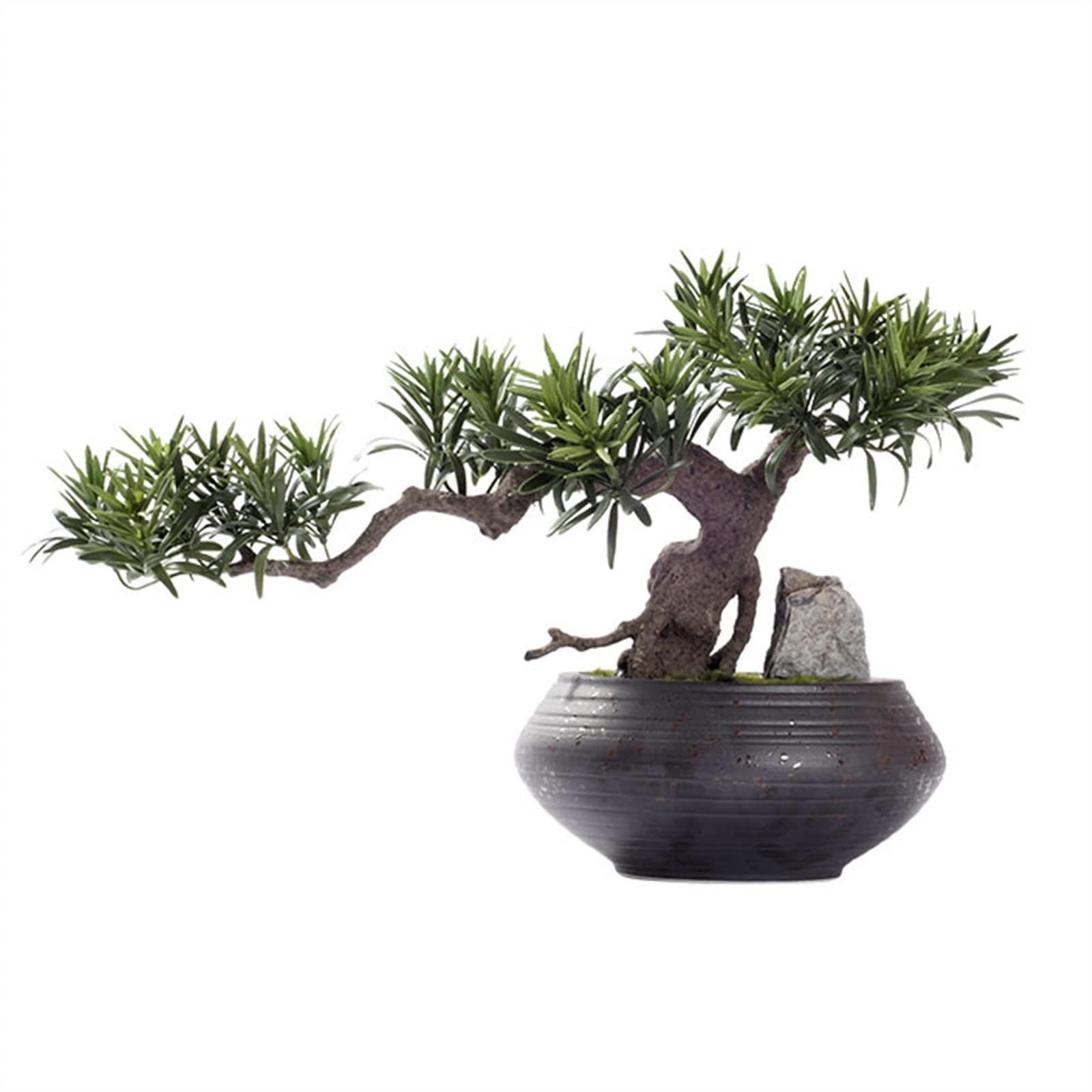 MYUYEE Tree Fake Plant Artificial Bonsai Tree Juniper Faux Plants Indoor Fake Plants Decor With Ceramic Pots Indoors Outdoor Feng Shui Decor Potted Tree Artificial