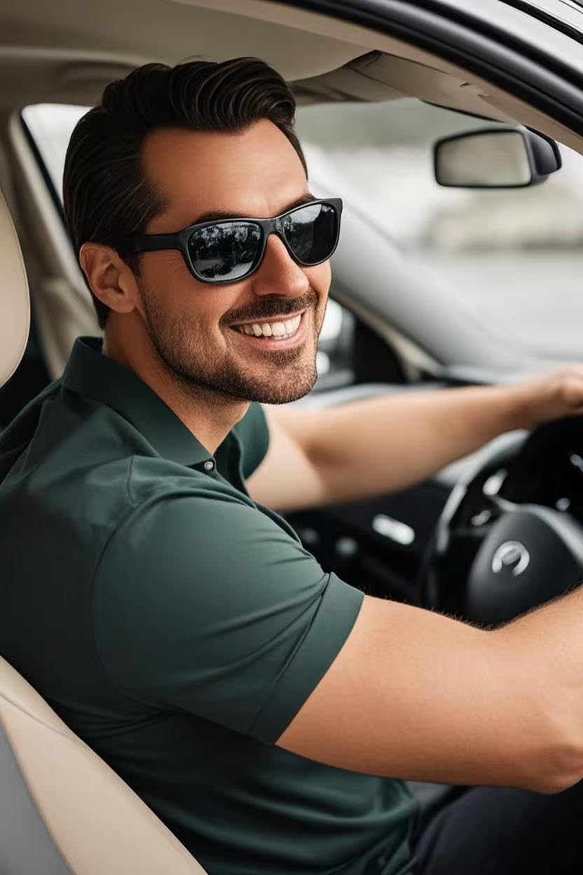 Italy Made Polarized Sunglasses with Corning Glass Lenses, Stylish & Scratch-Resistant for Exercise & Daily Use - Image 7