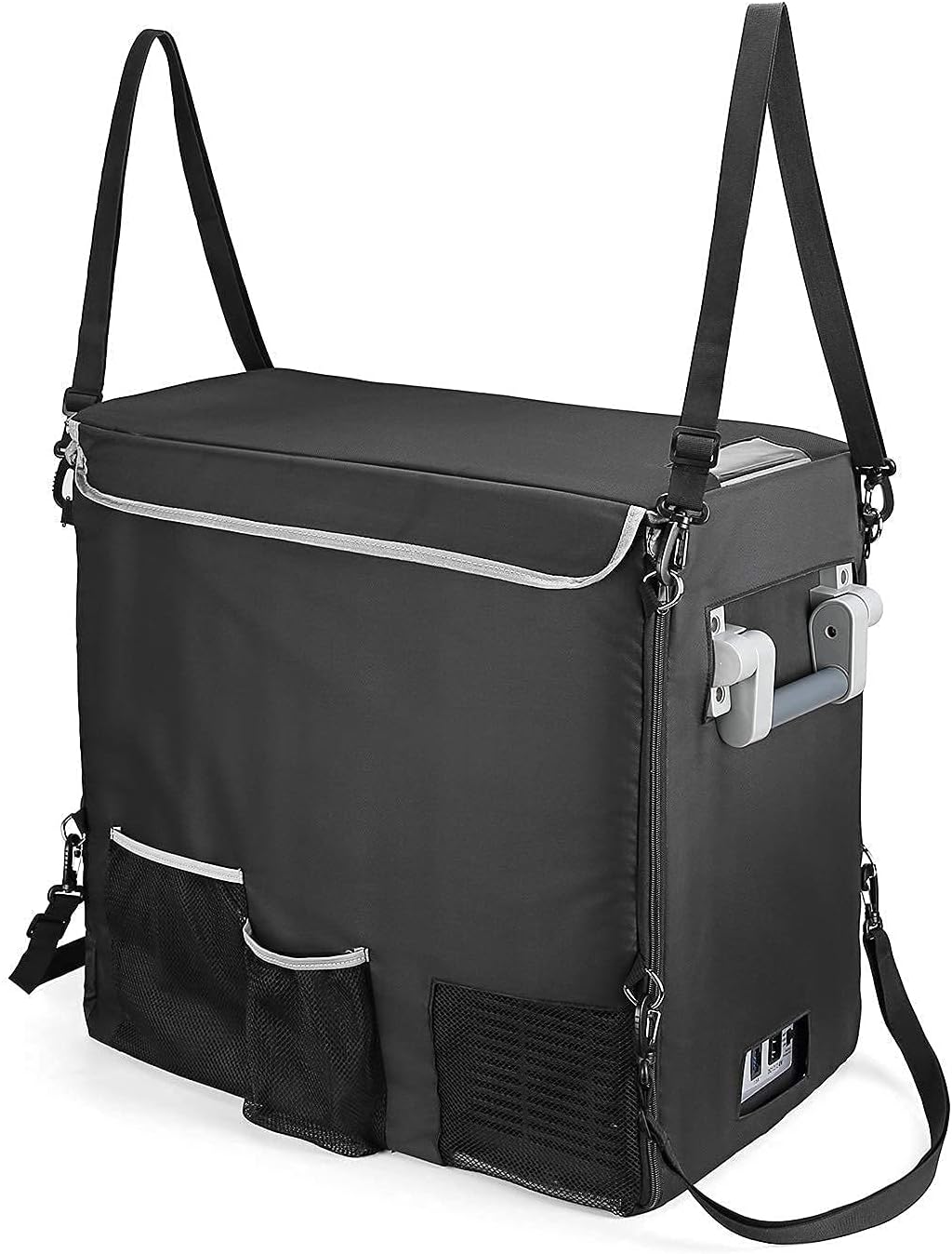 BougeRV Buddle-2 Items 53 Quart 12v Car Refrigerator Portable Freezer+ 53 Quart Insulated Protective Cover : Automotive