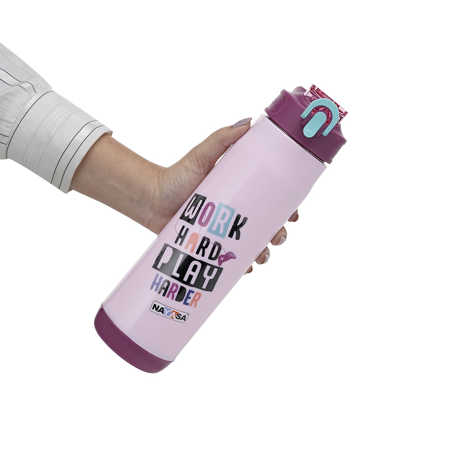 Nayasa Adonis Water Bottle - Pink - BPA-Free -1