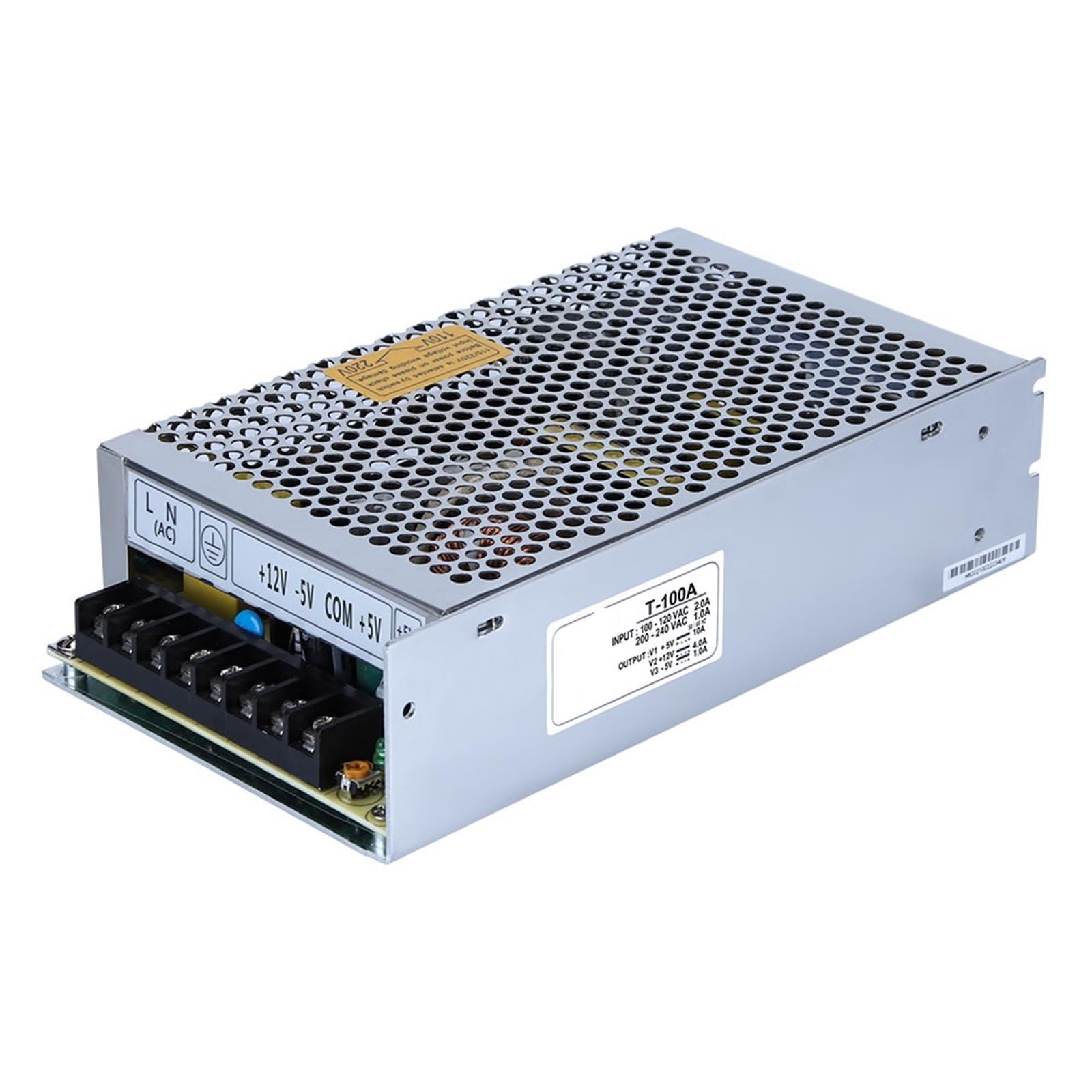 Alimentation à découpage T-100A 100W 5V 12V triple sortie pour vos circuits électriques