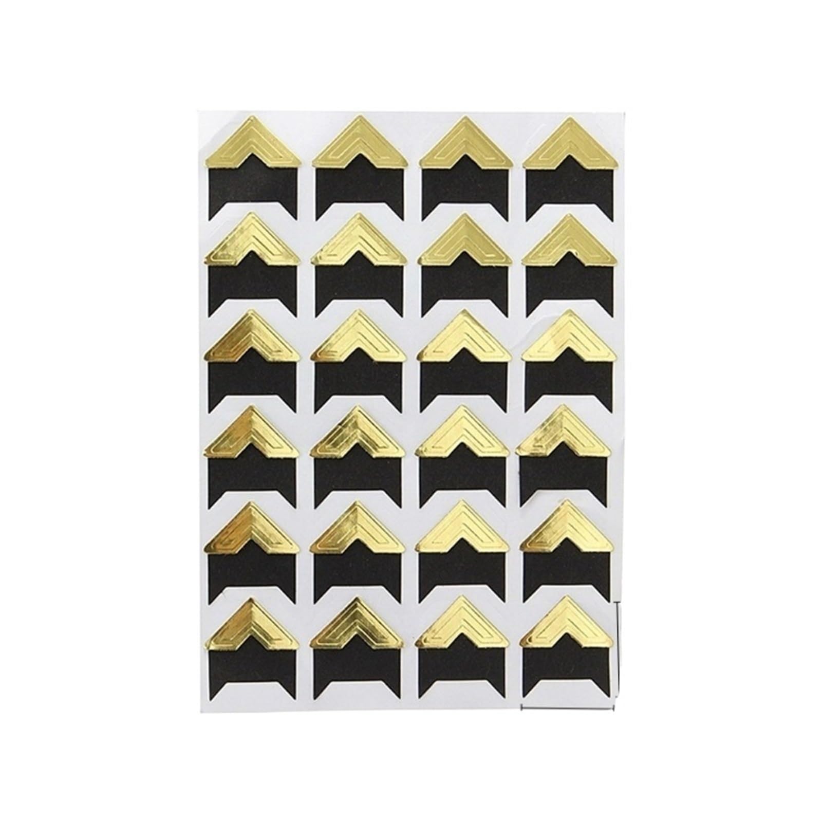 Gwyzax Self Adhesive Photo Corners 25sheets Self-adhesive Photo Frame Corner Sticker Craft Scrapbook Album 120Pcs/sheet(Gold)