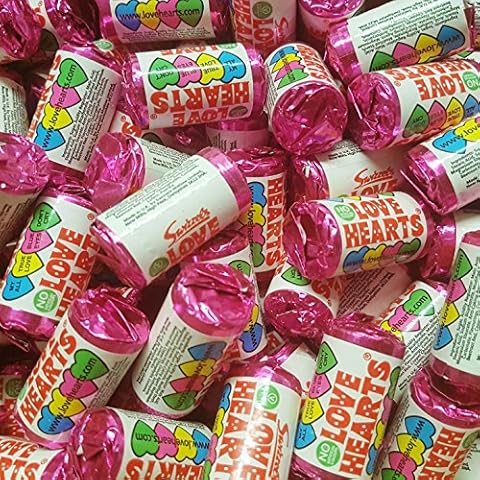 Swizzels Matlow Love Hearts Mini Roll Sweets Cover