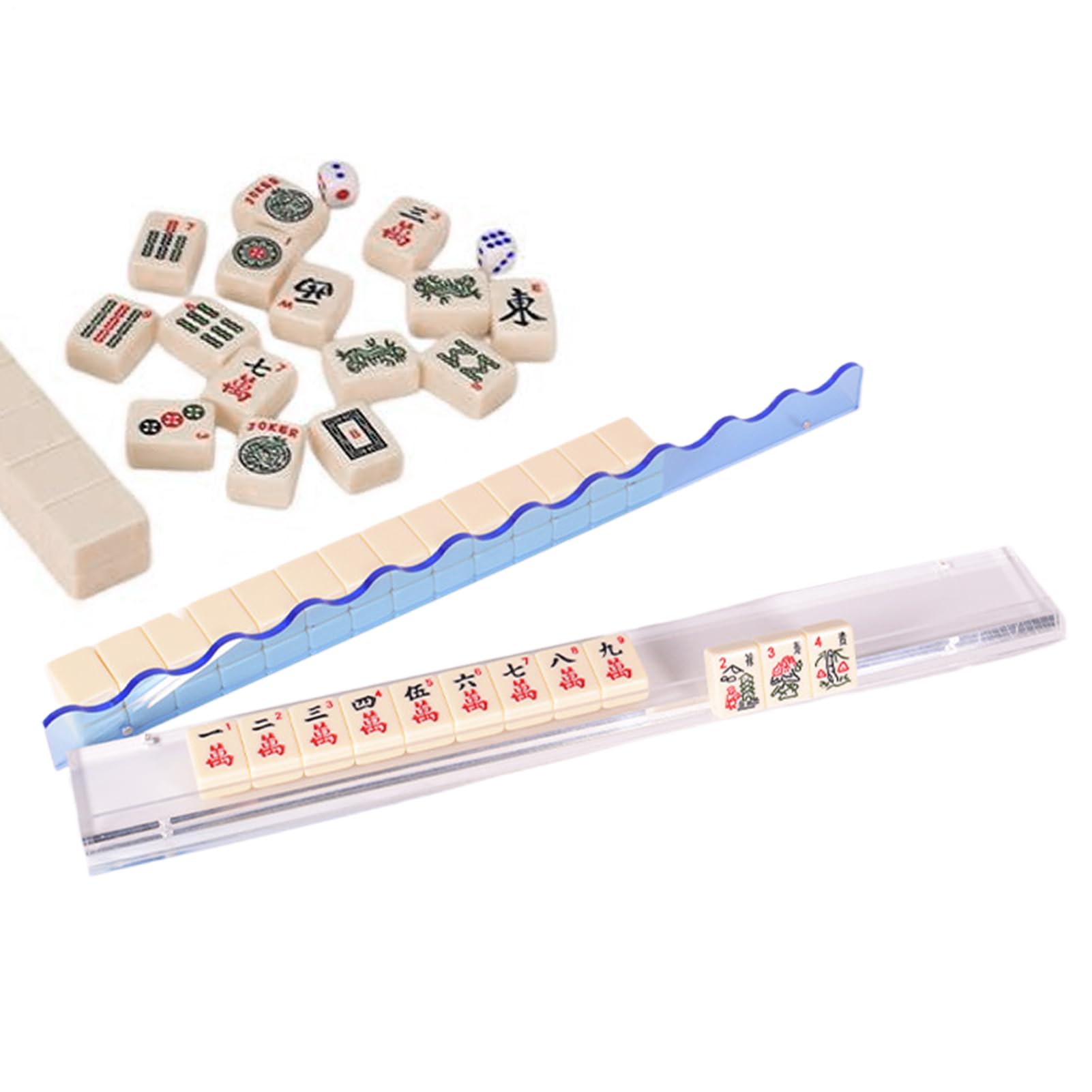 Rangement pour Mahjong Accessoires Transparents Pour Salle De