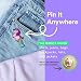 Stickeroonie Unicorn Farting a Glitter Rainbow Enamel Lapel Pin 1.6 inches- Funny Unicorn poop pins for jackets, backpacks, hats