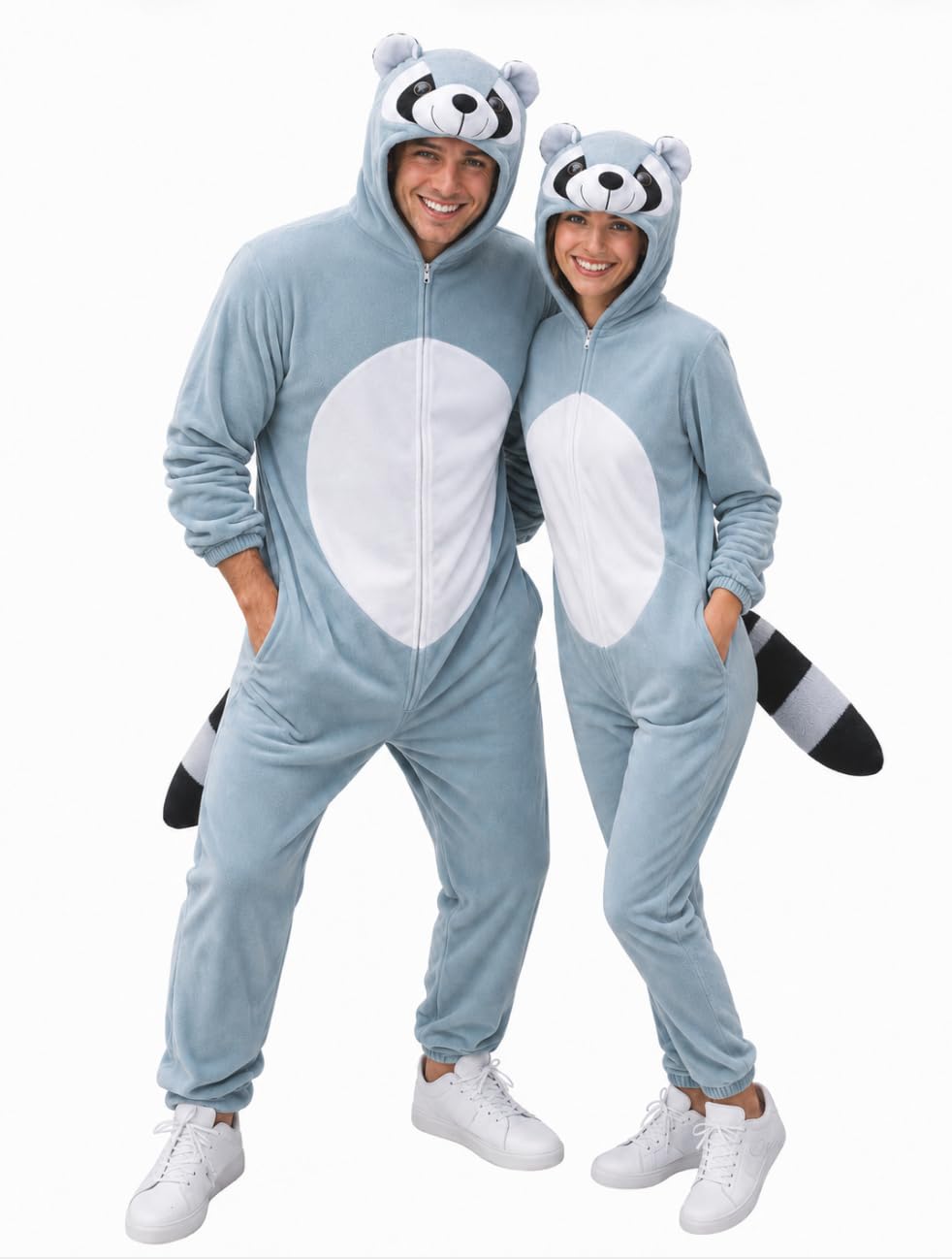 Ikumaal Waschbär-Kostüm, J21 M-XL, Erwachsen-e Männer Frau-en, Wasch-bär Waschbären Kostüm-e Fasching Karneval Fasnacht Faschingskostüm-e Karnevalskostüm-e