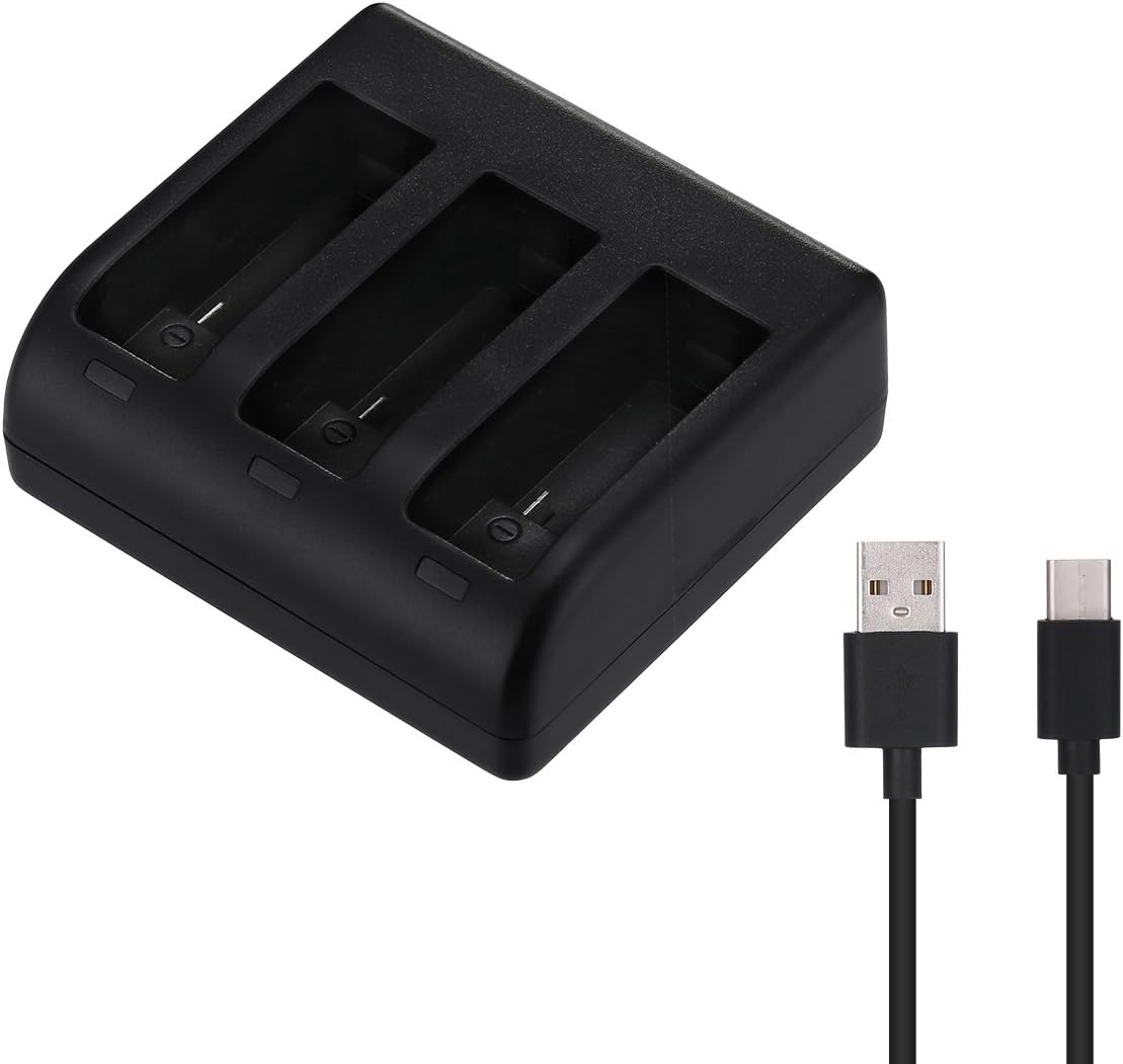 Powerextra Rapid 3Channel Battery Charger with USB Type C