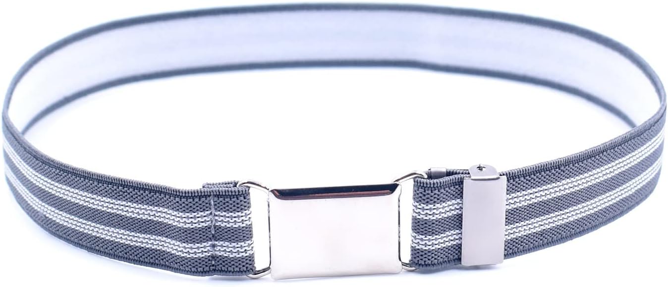 BaronHong Kids Skinny Elastic Stretch Belts for girls with Easy Buckle Toddler School Uniform Dress Belts