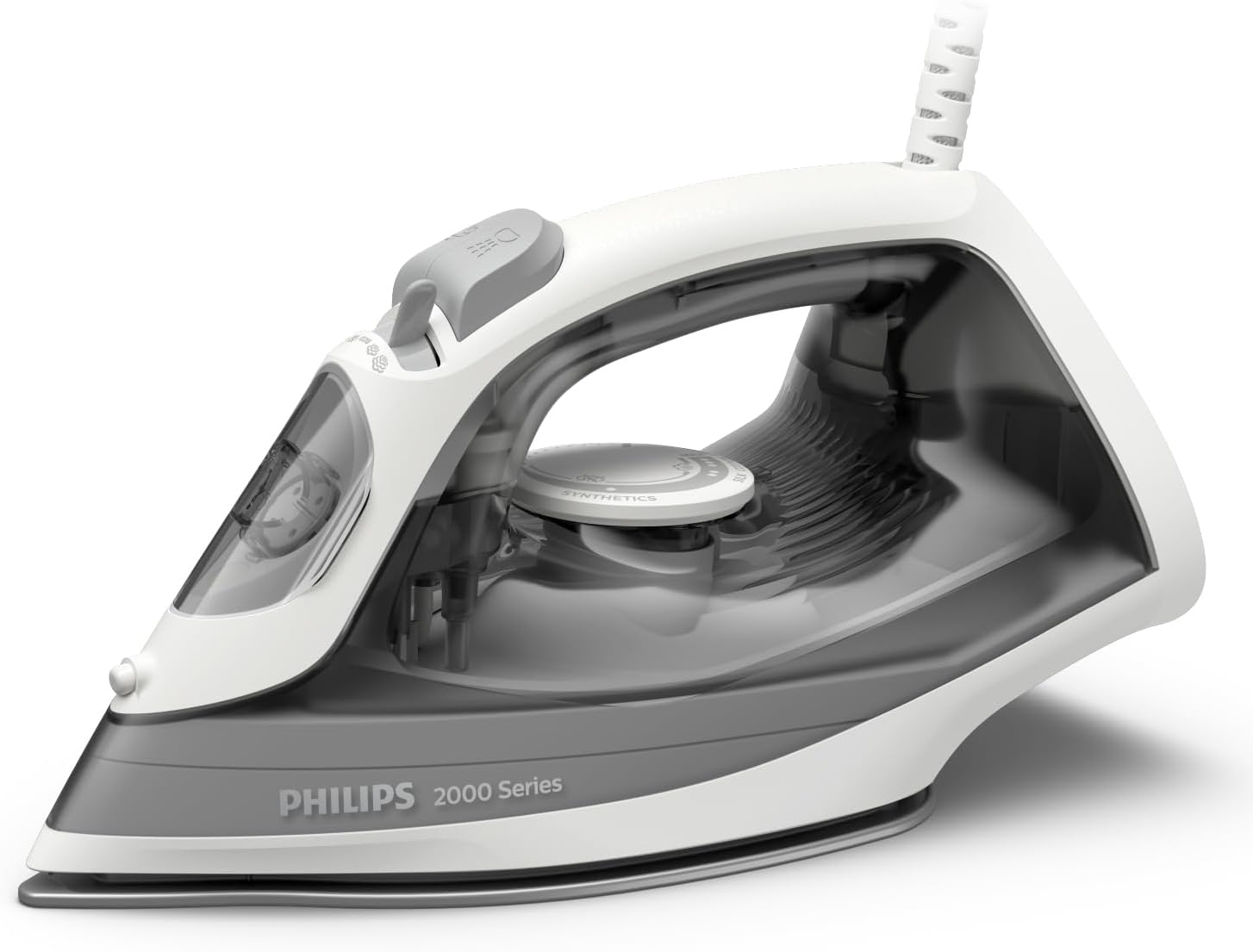 Image du produit Philips fer à repasser Série 2000 - Puissance Fer à Vapeur 2000W, Effet Pressing 110g, Débit Vapeur Continue 25 g/min, Semelle en Céramique Anti-Rayures, Réservoir 250ml, Gris (DST2020/80)
