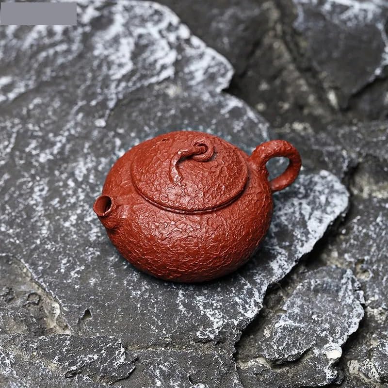 Teiera, Set da tè da Viaggio, teiera in Ceramica, teiera Cinese, teiera Viola, teiera Antica con Filtro a Sfera, Forniture per la Cerimonia del tè Cinese, teiera da 110 ml