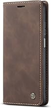 Chocoyi Coque Cuir pour Xiaomi Redmi Note 10 5G / Poco M3 Pro, Protection Housse en Cuir PU Portefeuille,Fermeture Magnétique,Fentes pour Cartes,Fonction de Support.-Café