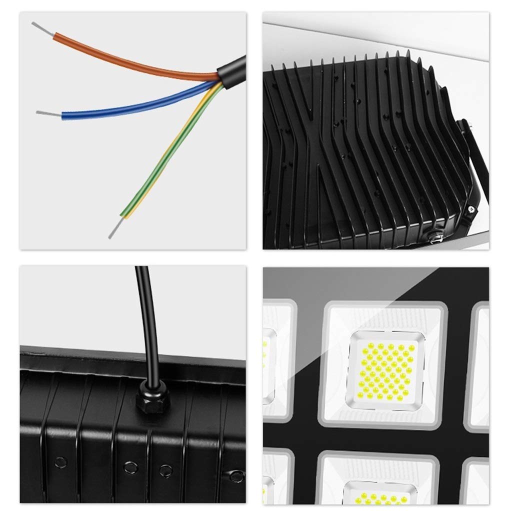 Flutlicht LED, Wasserdicht Korrosionsschutz Robust Aluminium Sicherheitslampe Zum Warenhaus Platz Plakatwand Werkstatt, Weißes Licht (Farbe : 200W)