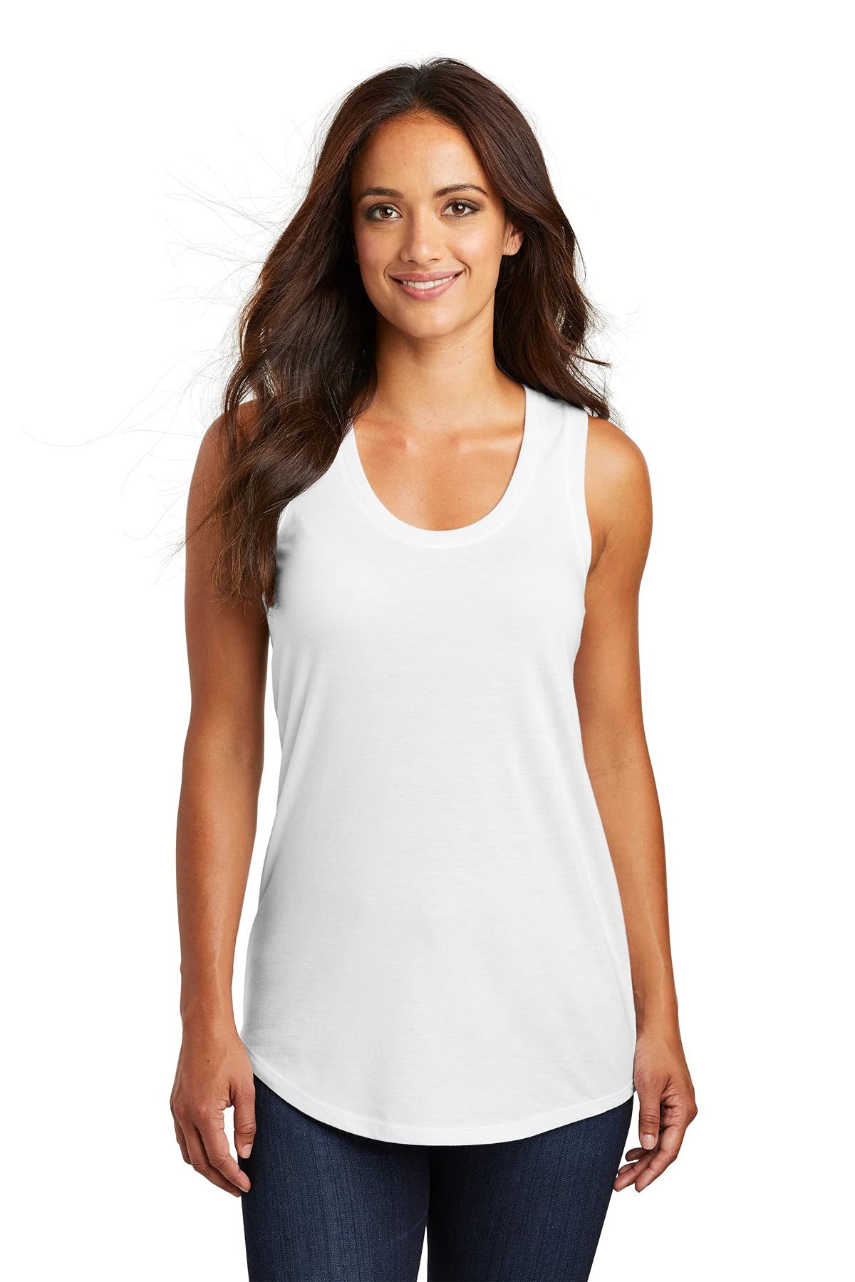 District Made Ladies Perfect Tri Racerback Tank DM138L
