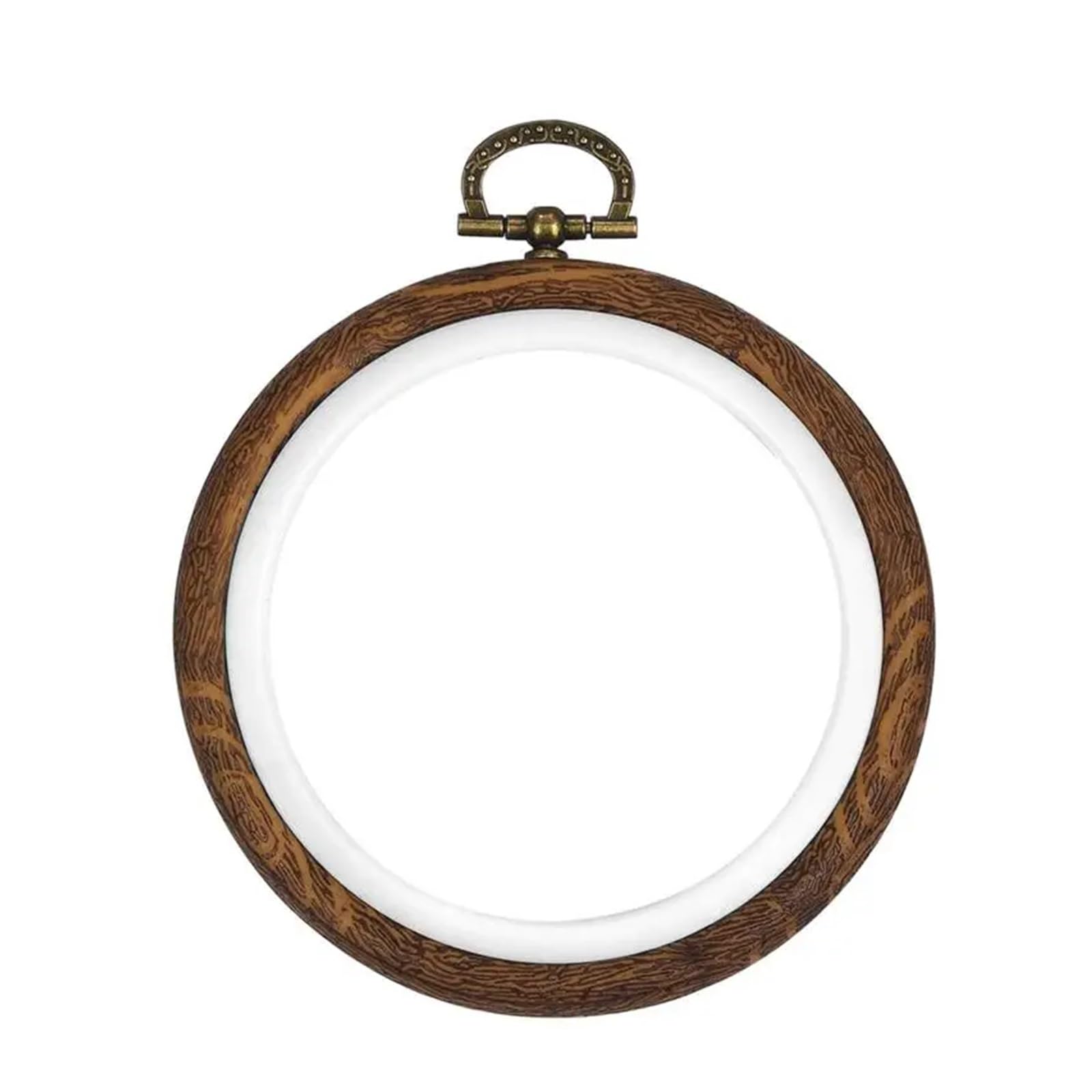CQAHDSEVF Embroidery Hoop Circle, Mini Embroidery Hoops Imitation Wood Multishape Frame for Cross Stitch Sewing(Round 7.5cm)