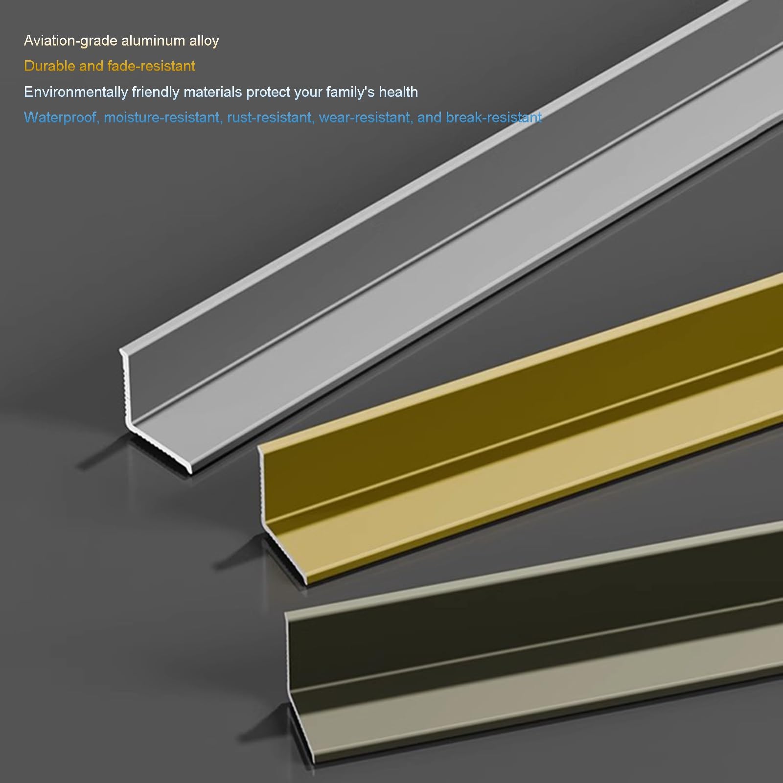 90 Cm Listwa Ścienna Ze Stopu Aluminium, 3 Sztuki Zabezpieczenia Krawędzi Do Wewnętrznych Narożników Sufitu, Solidne Osłony Narożników Ściennych O Wyraźnych Liniach(Matte Orange Gold,30x30mm)