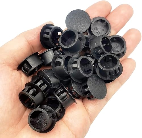 Vista 36 de Tapones de agujero de 1/2 pulgada de plástico tipo empotrado, tapones de orificio a presión para tubo de bloqueo a presión, tapas de rosca, tapas