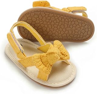 ZBDP - Sandalias de goma para bebés y niñas, lindas sandalias de verano con suela suave, zapatos planos de princesa, antideslizantes, para primeros pasos