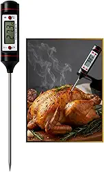 Termômetro Culinário Digital – Leitura Rápida e Precisa, de -50°C a 300°C, para Carnes, Churrasco, Óleo, Doces e Líquidos