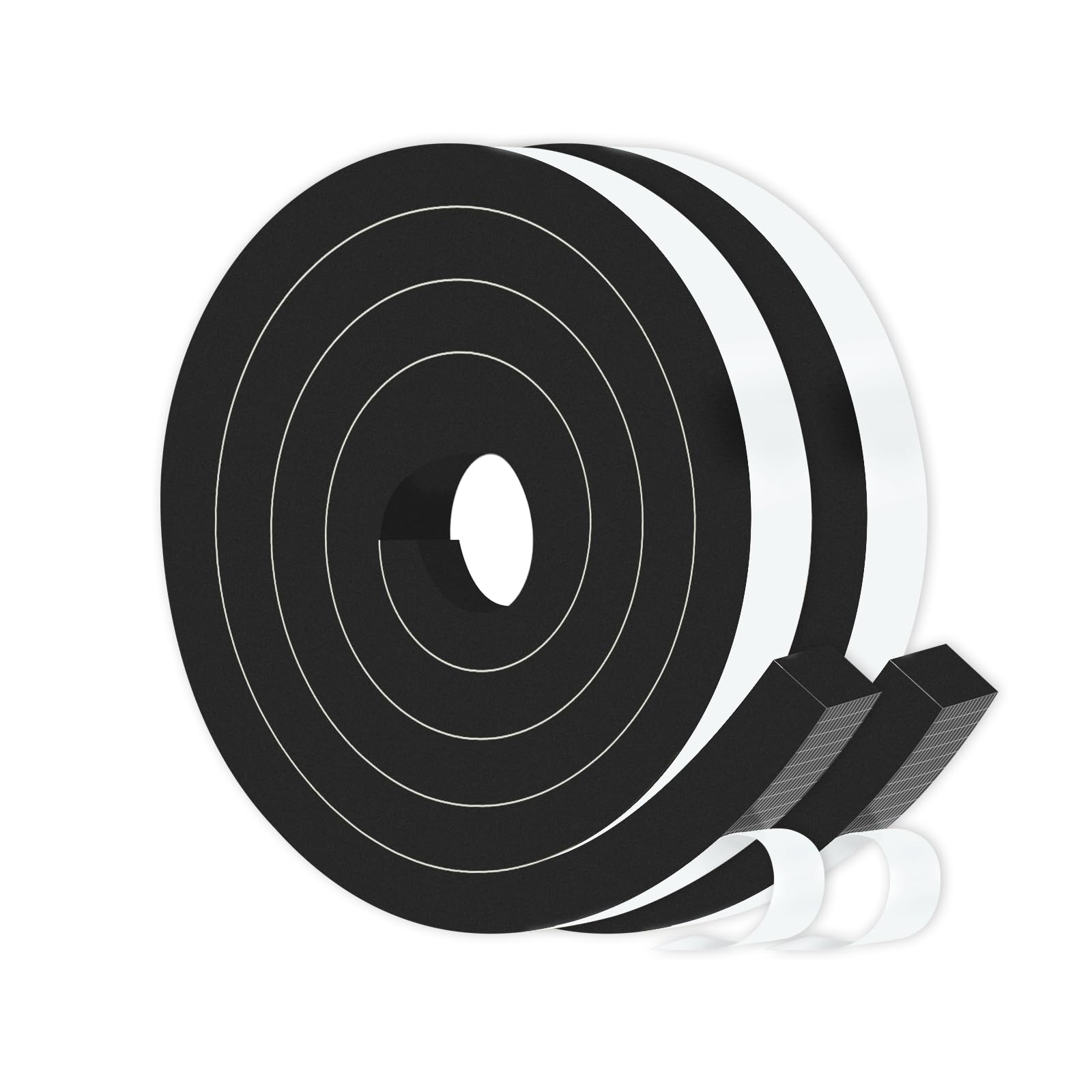 Foam Weather Stripping Tape,High Density CR,1 in x 1 in x 13Ft