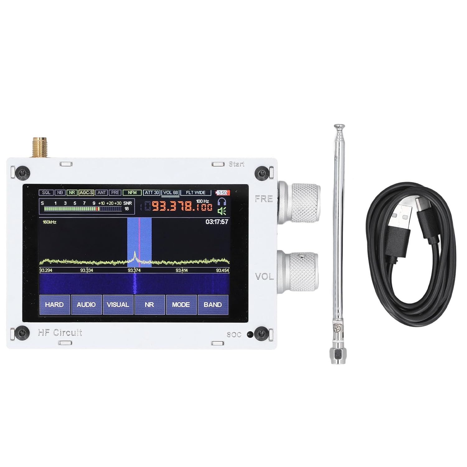 Upgraded Malahit SDR Shortwave Radio Receiver with