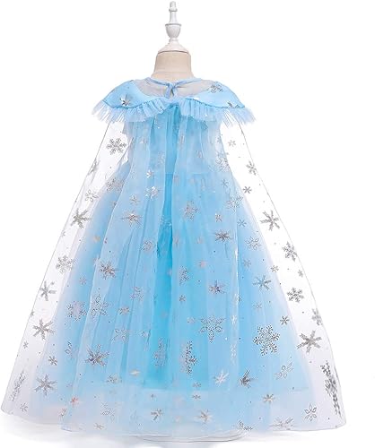 Miniatura 2 de Lito Angels Girls Princess Snow Ice Queen Sister Costumes Halloween Birthday Fancy Party Dress Up with Cape + Accessories