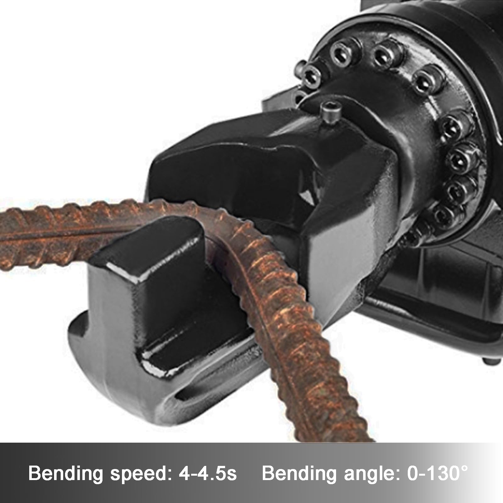 Dobladora de Varillas hidráulica de 1500 W - Dobladora eléctrica de Varillas, dobla Varillas de Acero de 4 a 25 mm, ángulo Ajustable de 0° a 130°, doblado rápido en 5 s,NRB-25A