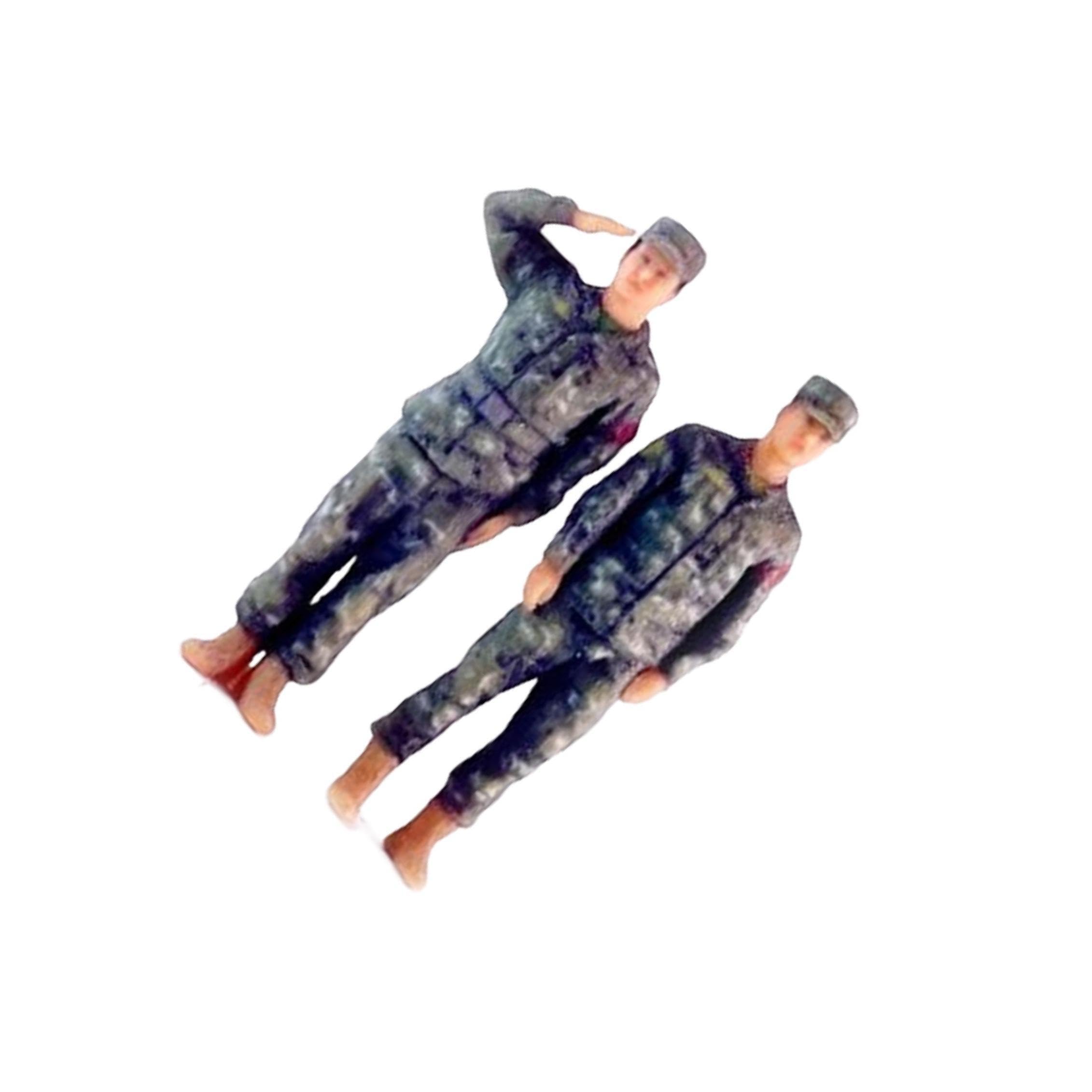 AUYXSSZ Unique Handpainted Tiny People Models in 1/64 Scale Realistic Landscape Residing and Scene Plans Model Train Layout 1/64 Scale Painted People Figure