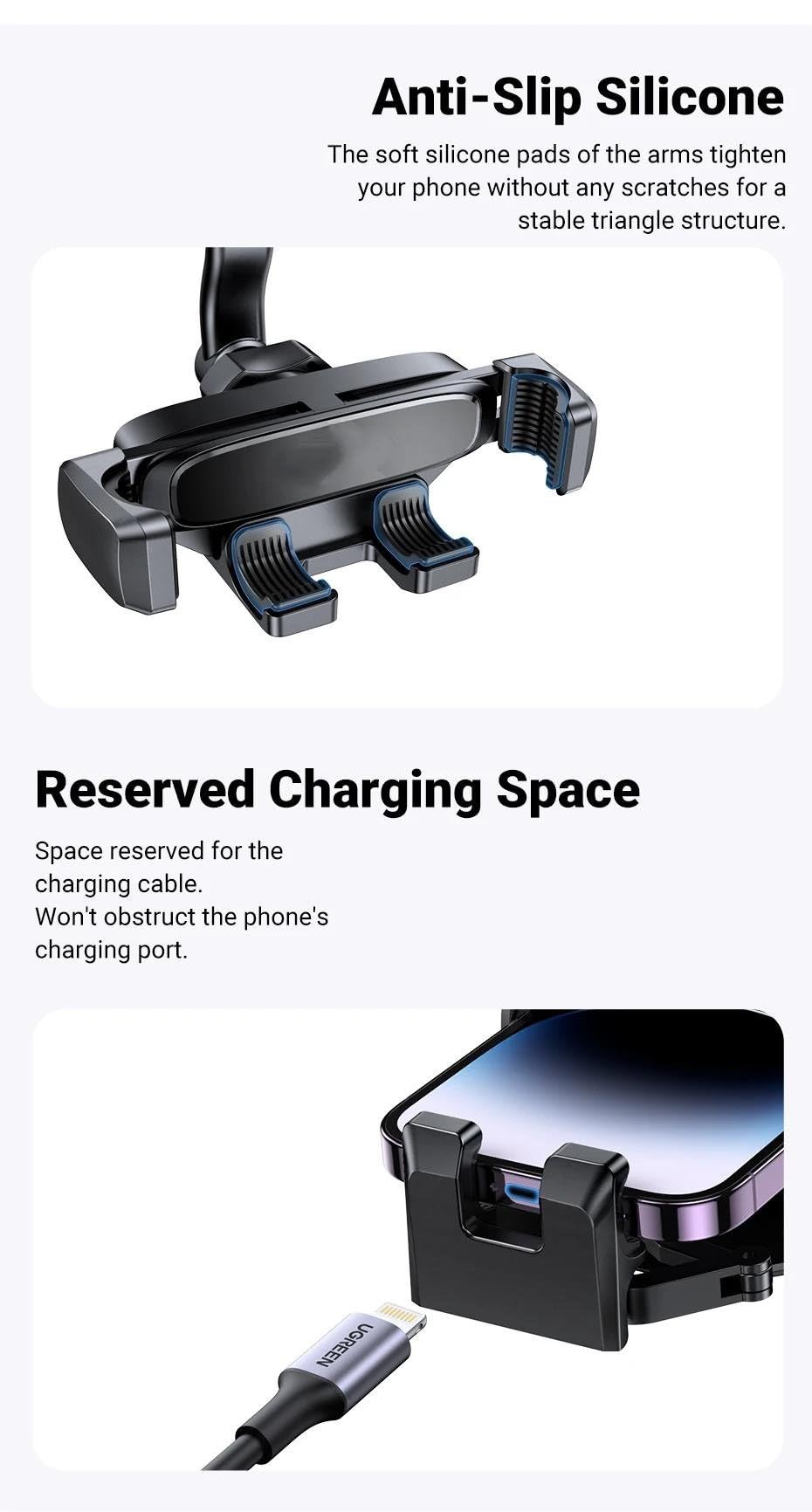 Porta Cellulare Auto Supporto per telefono da auto con rotazione a 360° per bocchette dell'aria per Xi&aom&i