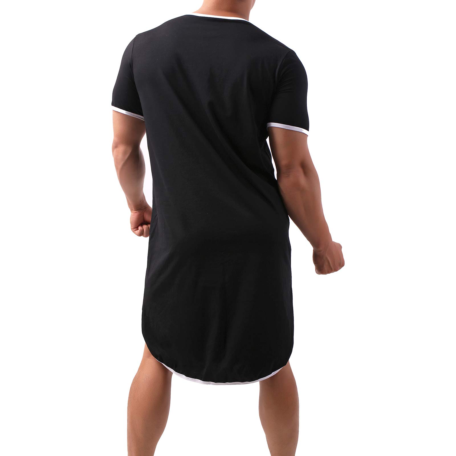 Chemise de nuit confortable en coton pour homme
