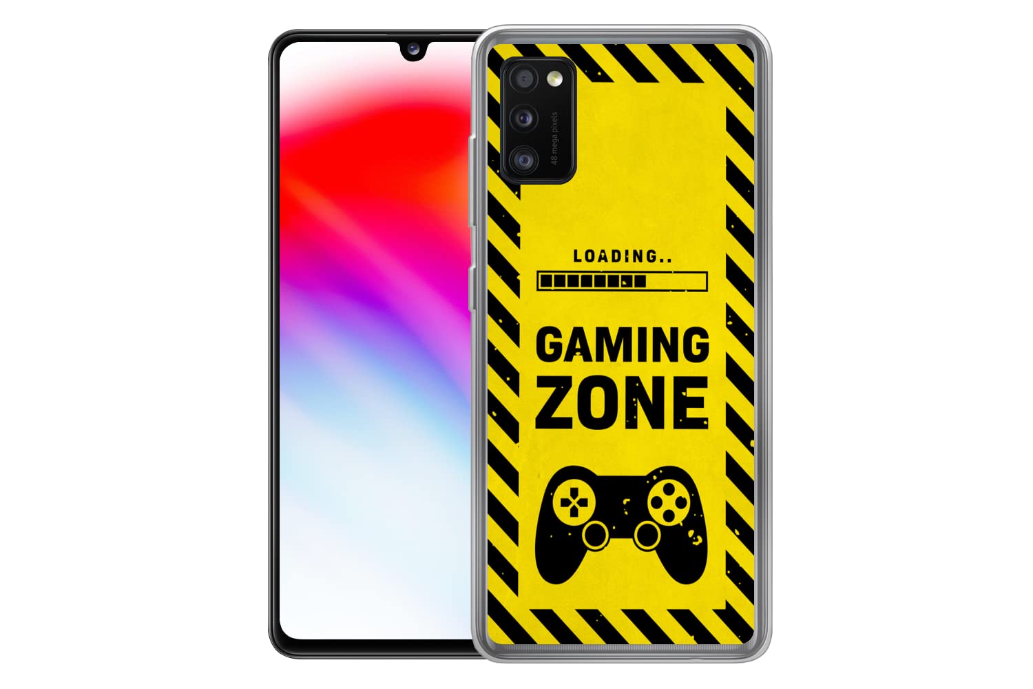 Funda para Samsung Galaxy A41 - Juego - Citas - Mando - Zona de Juego - Juego - Funda de Silicona/Funda Blanda para teléfono móvil