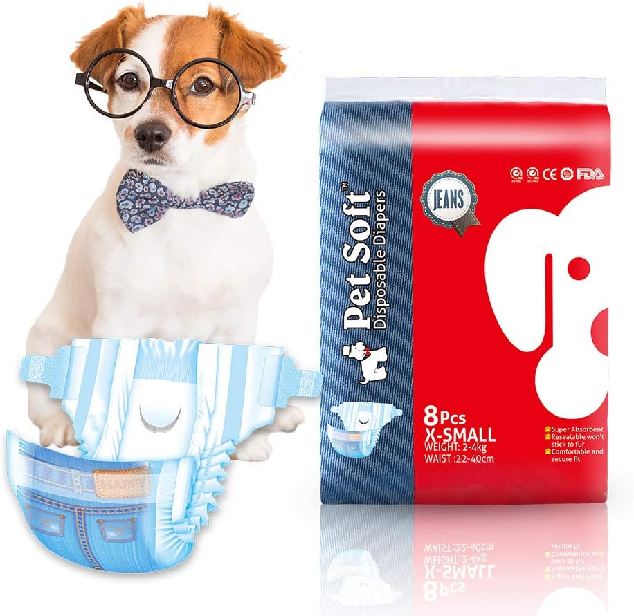 Pet Soft Doggie Diapers Female Disposable Dog Diapers for Girl Puppy