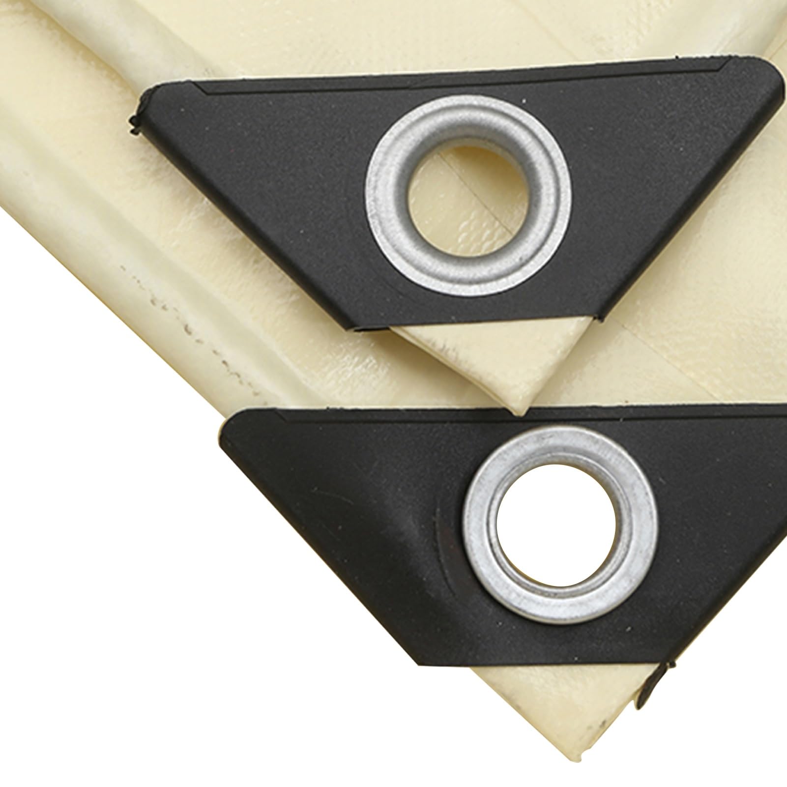 Lona de PVC beige de 2x3 m impermeable y resistente al desgarro con ojales