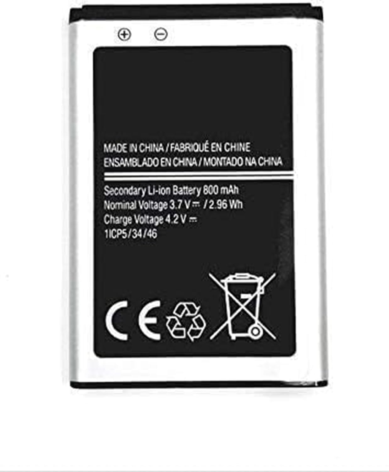 Microusb Intended for Samsung AB463446BN Rechargeable 3.7V 2.96Wh 800mAh Battery (Pack of 1)-image-20