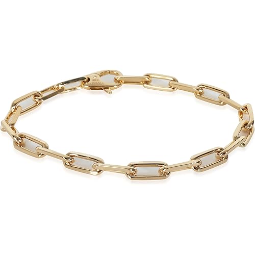 Cartier, Pre-Loved Medium Model Santos de Cartier Bracelet, Yellow Gold, 8 in