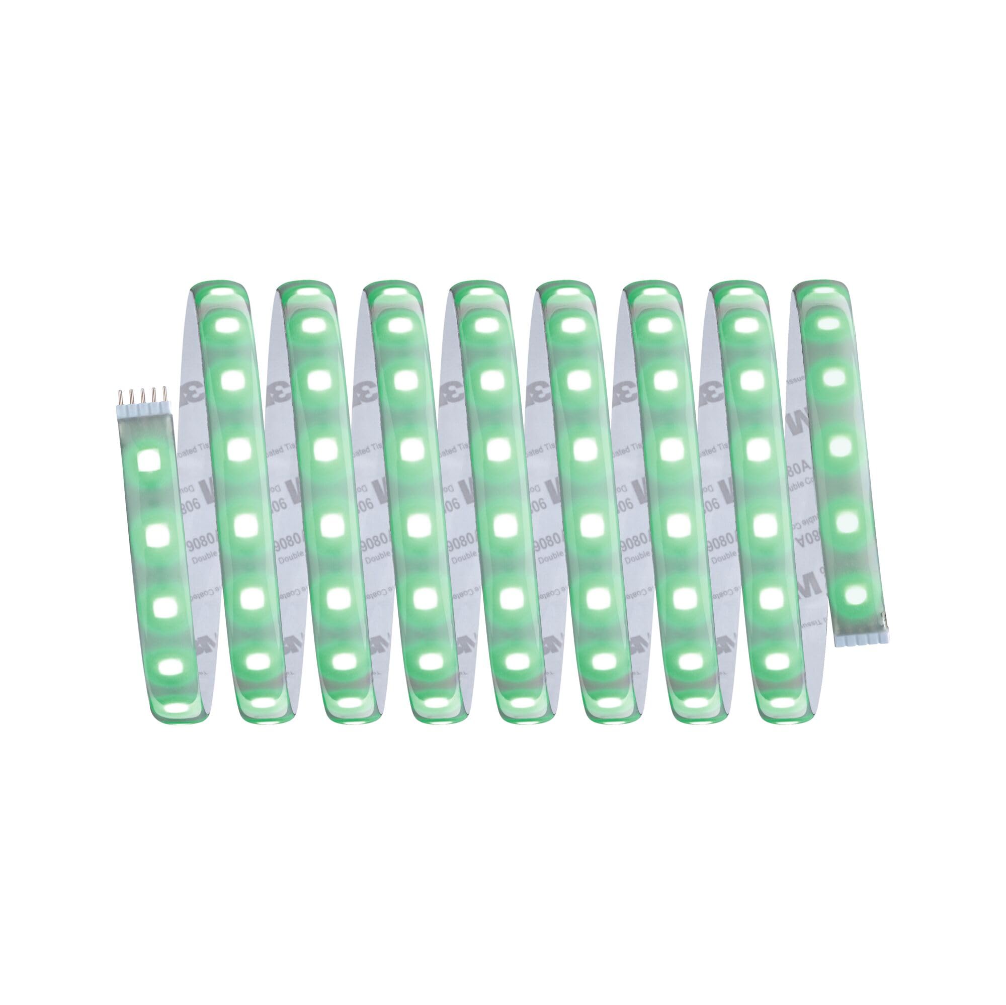 Paulmann 78884 LED Stripe MaxLED 500 Basisset Smart Home Zigbee IP44 3m incl. 1x23 W dimmbar RGBW Farbsteuerung Silber Kunststoff Lichtstreifen 3000 K