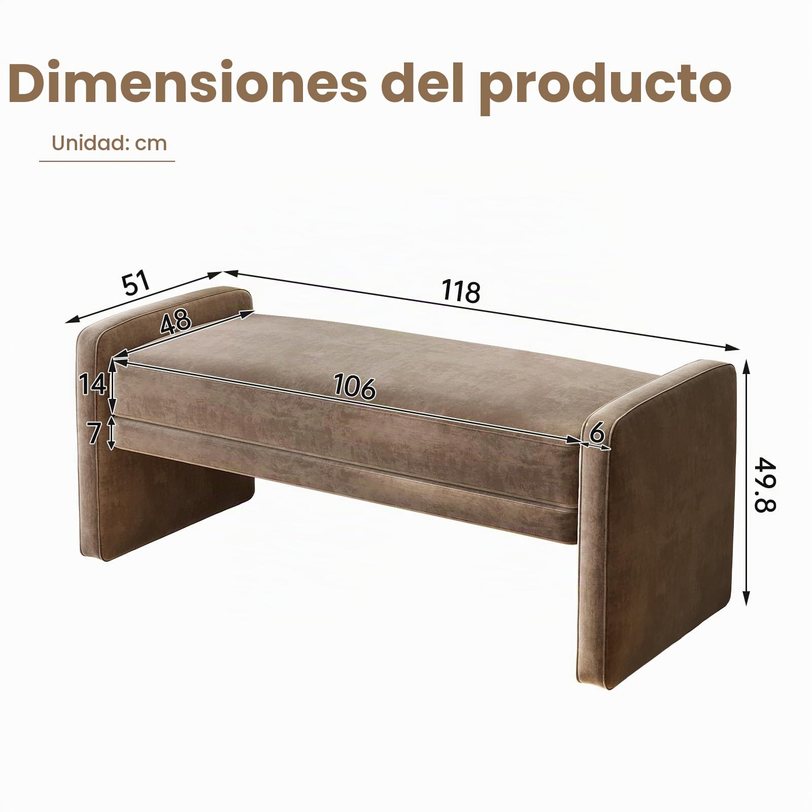 Guyii Zapatero banco acolchado para dormitorio y pasillo, elegante banco para pasillo como banco de zapatos, moderno mueble de pasillo para sentarse y guardar