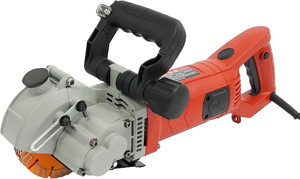 Wall Chaser 220V 3000W Electric Wall Groove Cutter,42mm Cutting Width,41mm Cutting Depth,6500RPM Wall Grooving Cutting Machine with Water Pump & 133mm Diameter Saw Blades, for Concrete Brick Marble