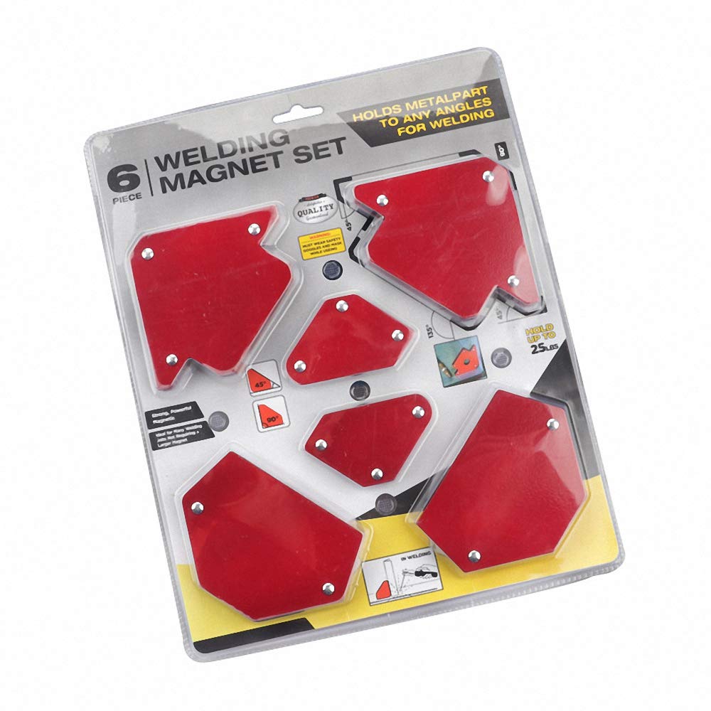 6Pcs Magnetic Welding Holder Arrow Shape for Multiple Angles Holds Up to for Soldering Assembly Welding Pipes Installation