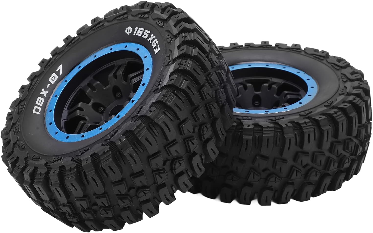 Tires Tire Profiles, Good Grip RC Tires Spare Tires High Abrasion Resistant For ZD Racing 1/7 DBX-07 RC Car blue
