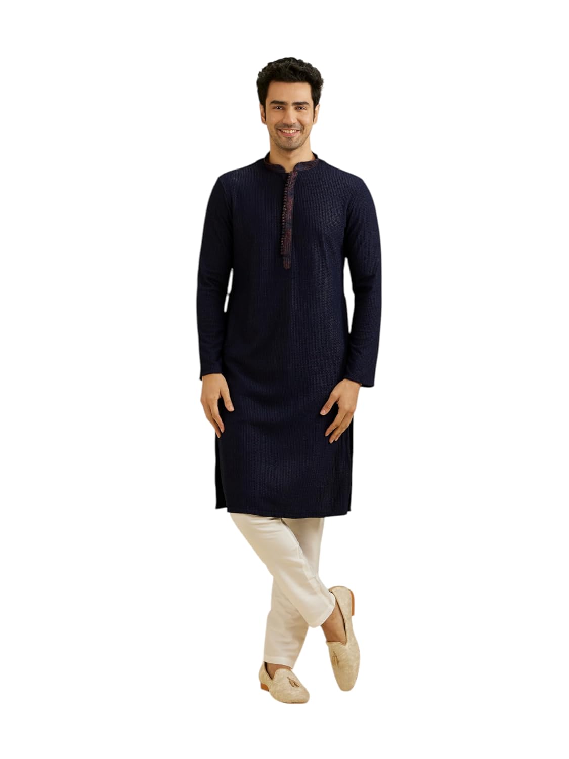 Manyavar Men's Viscose Elegant Chikankari Festive Kurta Pyjama Set (2pcs) - Review, Price and Buying Guide