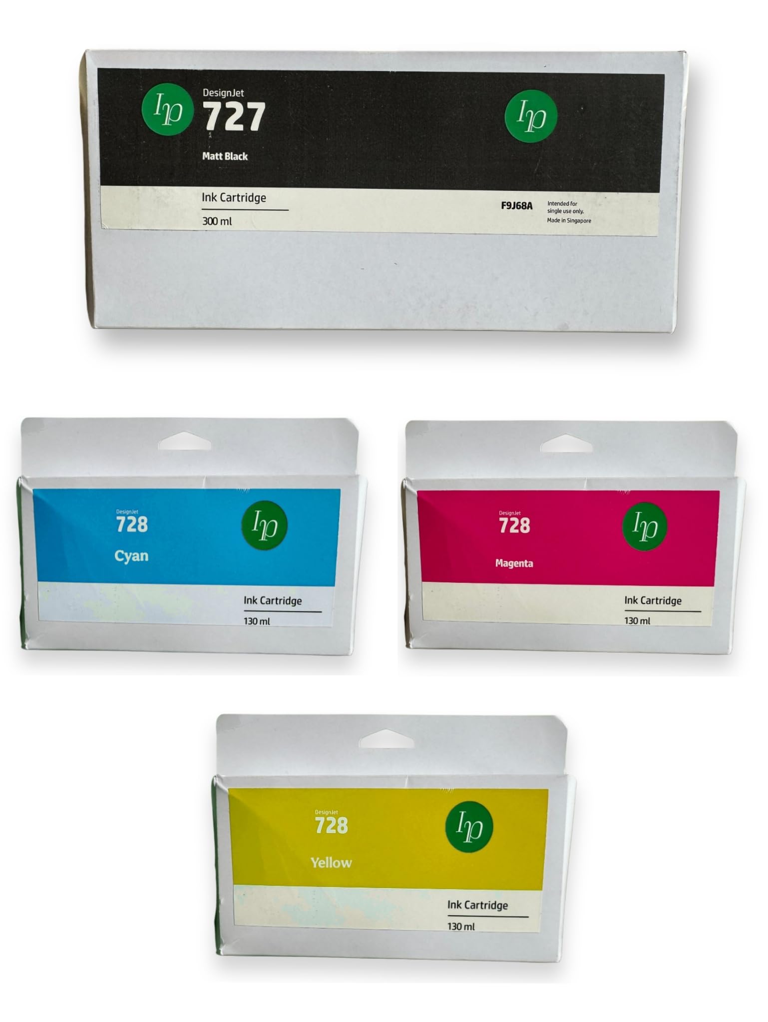 HP DesignJet用インク 728各色セット Image Print 728 Ink Cartridge Replacement Compatible for HP