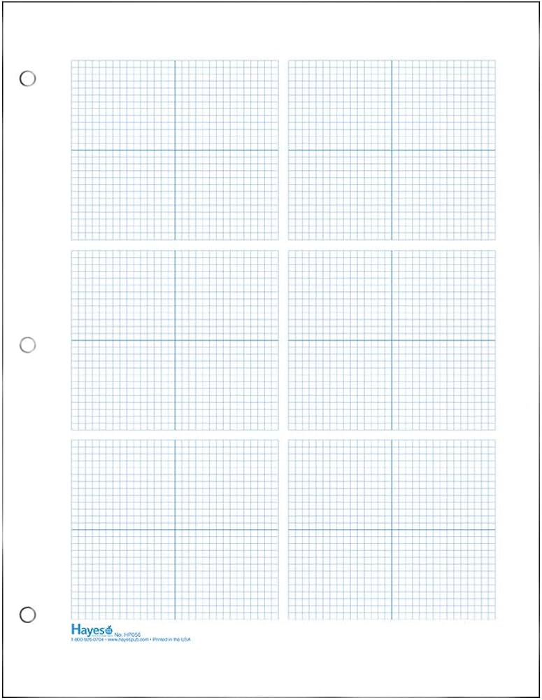 Amazon | Geyer Instructional Products - 方眼紙 6枚 1/8インチ正方形