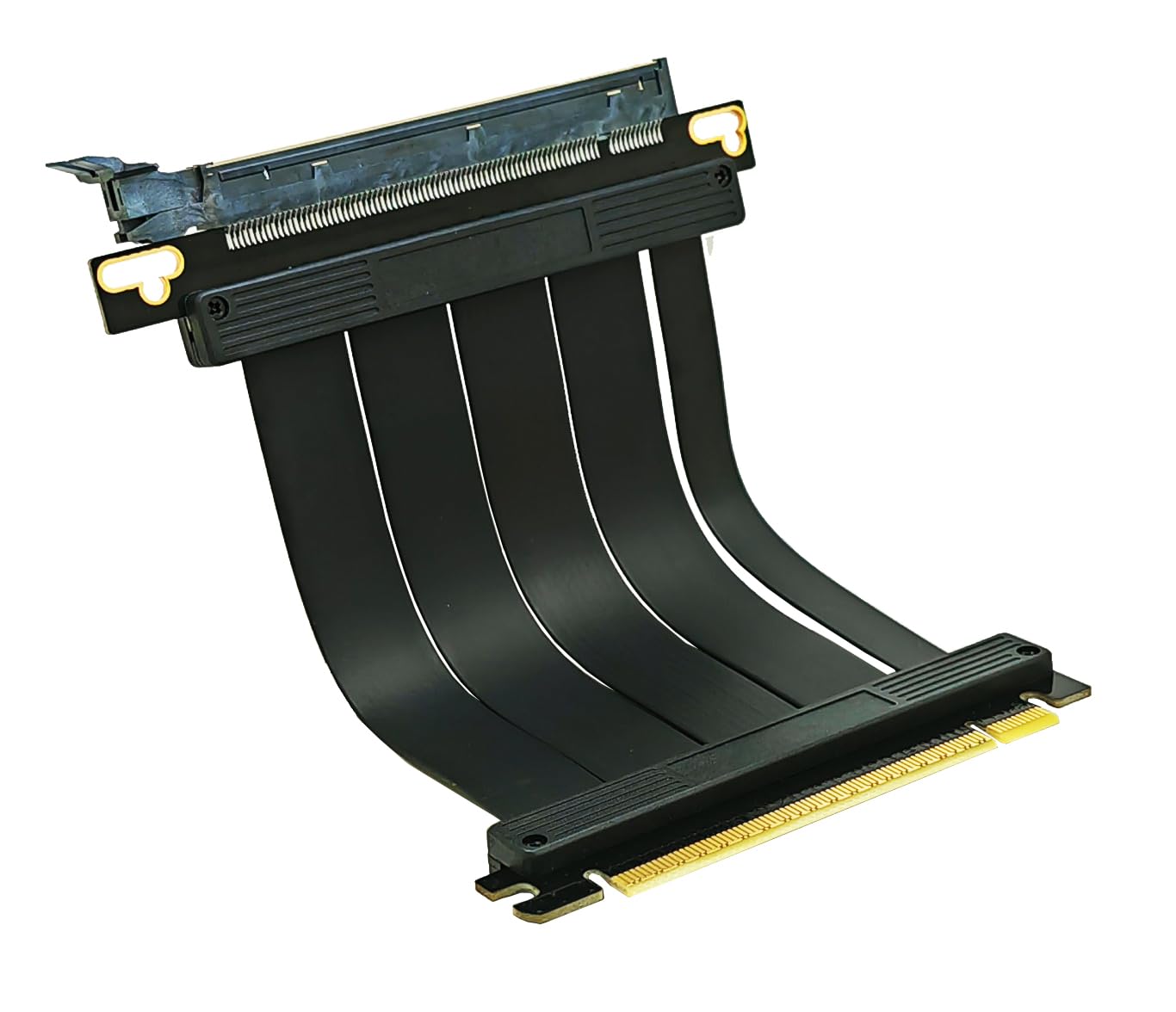 Sintech 10 cm PCI-e 5.0 X16 Riser-Kabel, PCIe-Verlängerungskarte | 180 Grad gerade, unterstützt GeForce RTX 40/RTX 50 Series AMD Radeon RX7000/RX9000 Series GPU-Karte