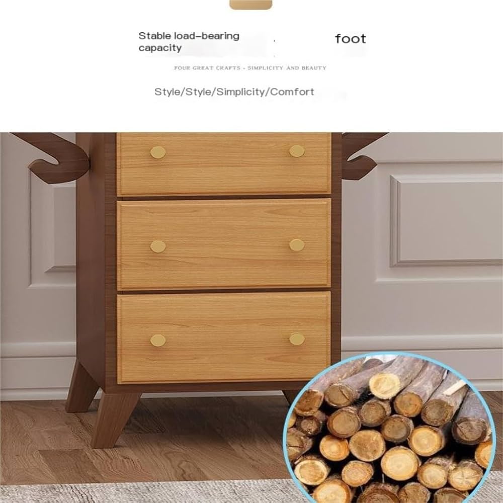 Amazon.co.jp: チェスト 木製 引き出しキャビネット、中世サイド