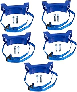 ULTECHNOVO 5 Sets Wall-Mounted Gas Cylinder Bracket Cylinder Wall Mounted Bracket Wall- Mounted Gas Cylinder Bracket Heavy Duty Brackets Plastic Stand Cylinder Stand Gas Cylinder Holder Strap